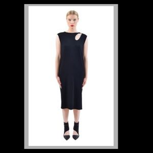 Vyda Victoria Keyhole Cutout Black Dress NEW Minimalist